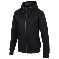 Swiss Alps Men's Full-Zip Fleece Quilt-Lined Hoodie