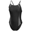 Speedo Women's Flipback Splice Black/Gray Competition One-Piece Swimsuit -Sportswear Sale 4310 11435 9031 021 zoom 02