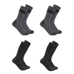 Carhartt Men's Heavyweight Crew Socks - 4-Pack