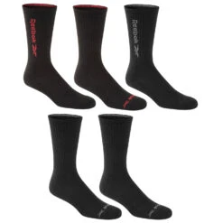 Reebok Men's Vector Crew Socks - 5-Pack